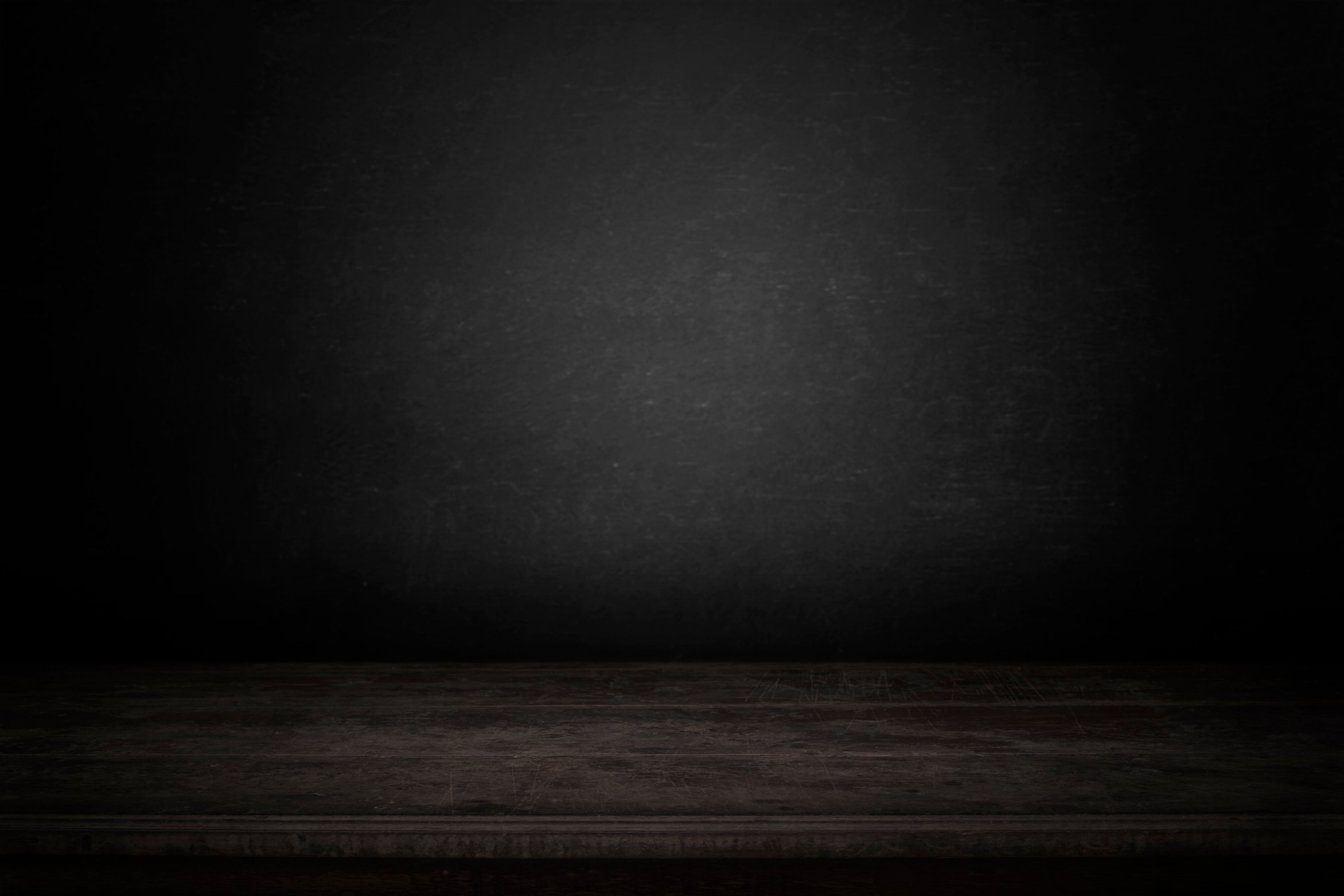 blank table with dark background